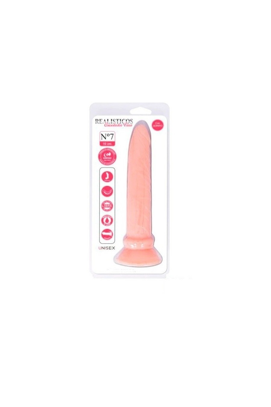 Consolador Realístico Vara N°7 - Starsex Con sopapo