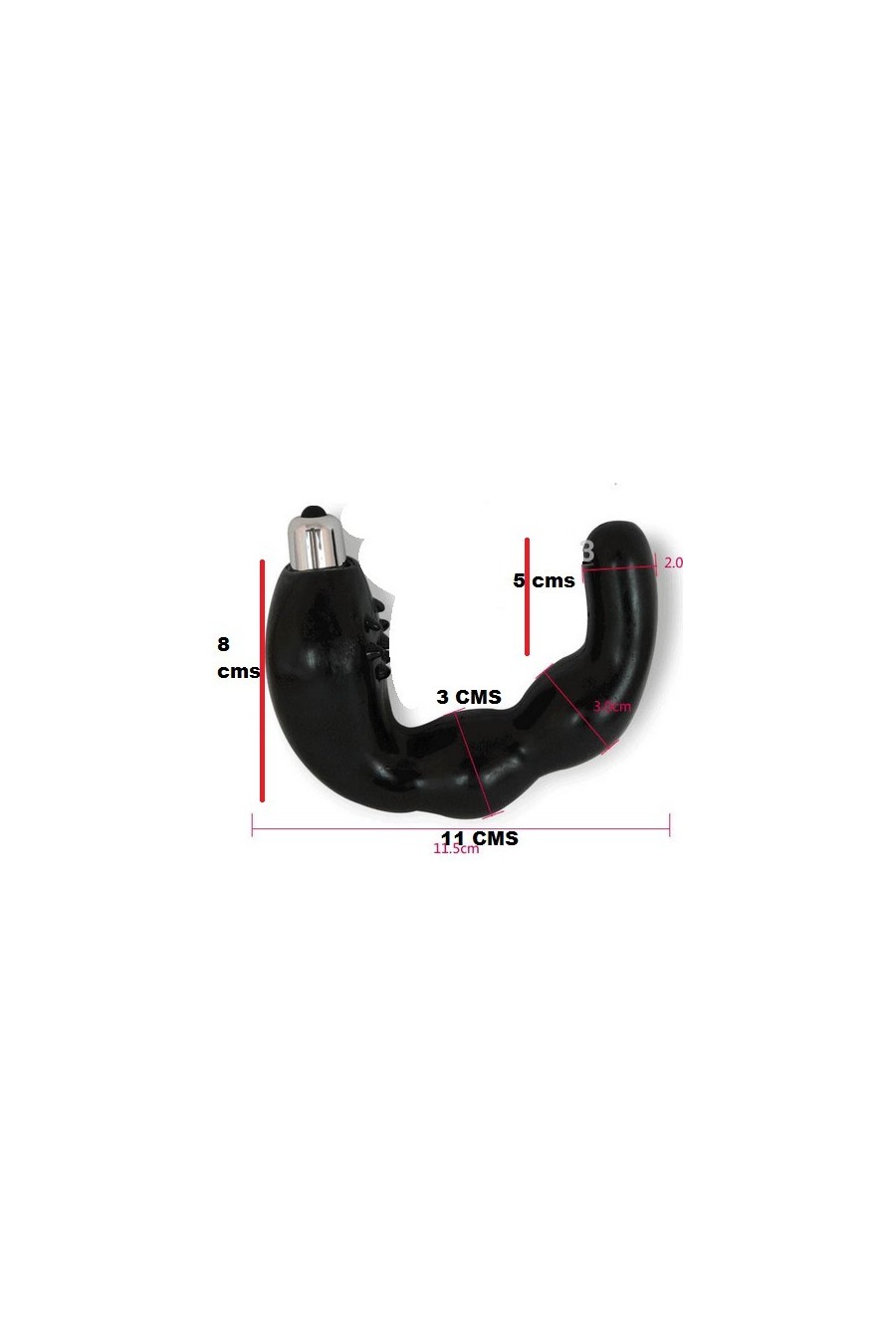 Vibrador Prostatico de Silicona Punto P