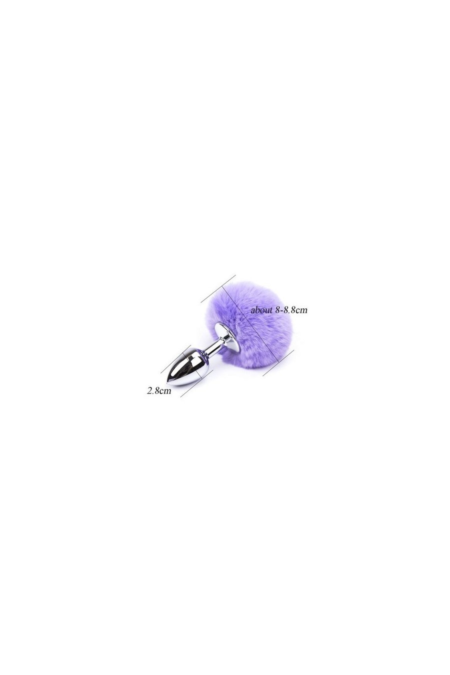 Cola de Conejo con Plug de Acero - talla S