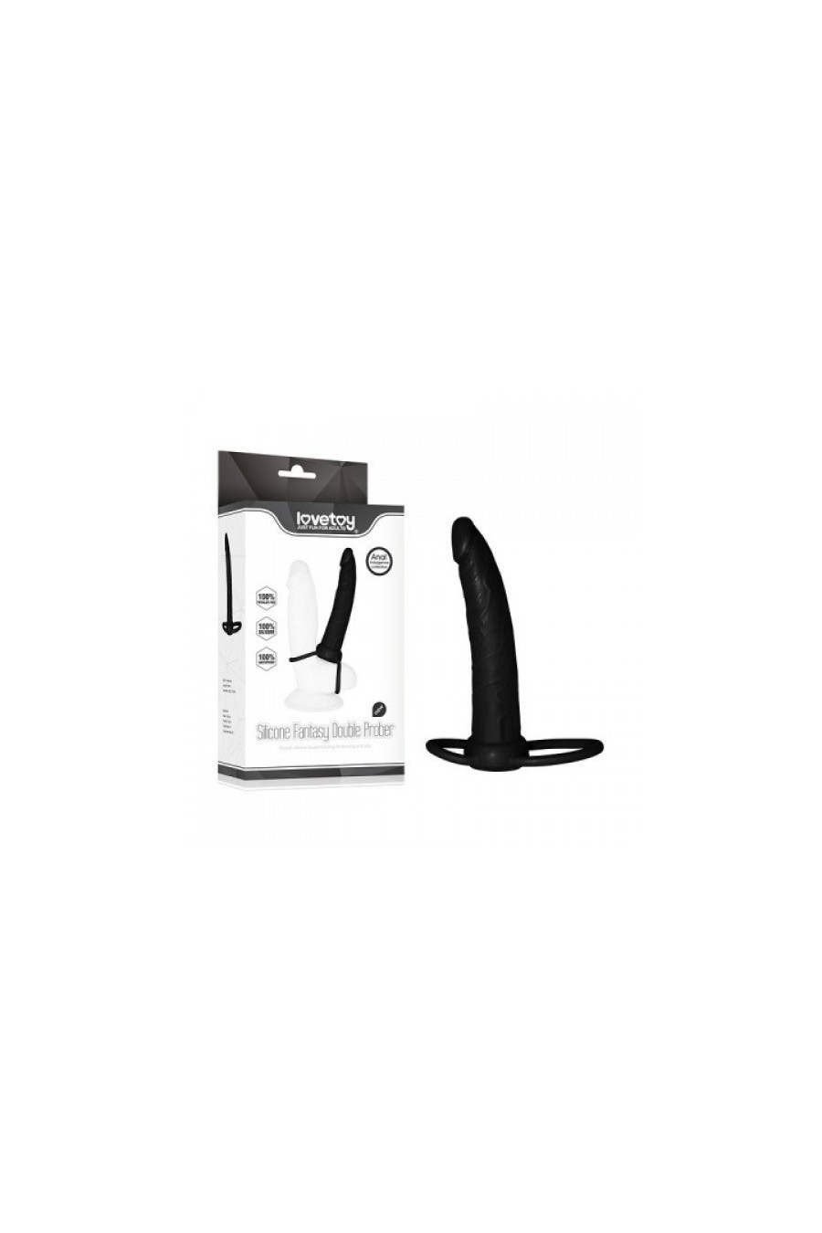 Anillo con dildo para doble penetracion - LoveToy
