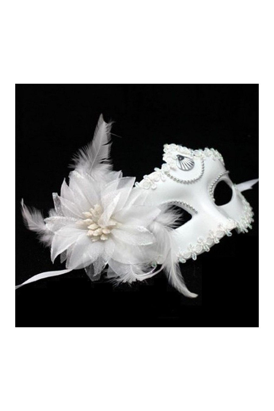 Antifaz Blanco Elegante