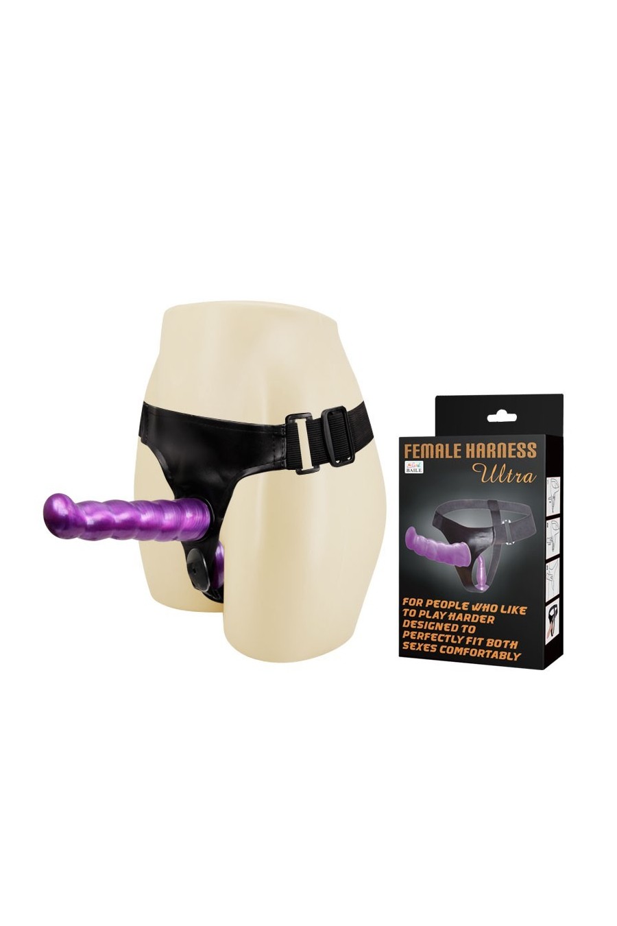 Arnés Ultra Femenino Doble Baile - Morado Jelly