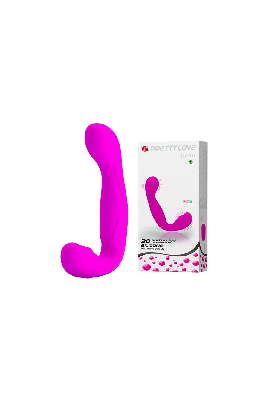 Vibrador Doble Strap On recargable 30 Ritmos - Beau