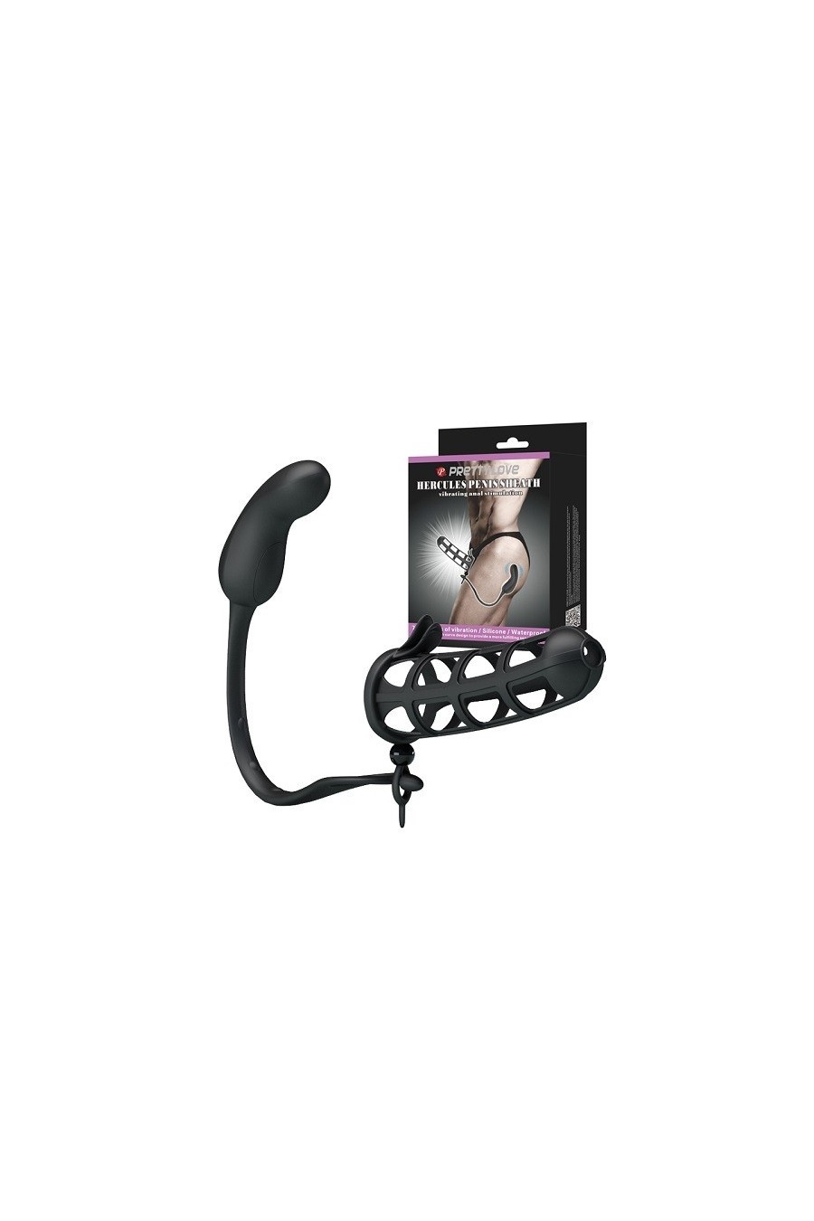 Funda Masculina con Vibrador Prostático Recargable - Pretty Love