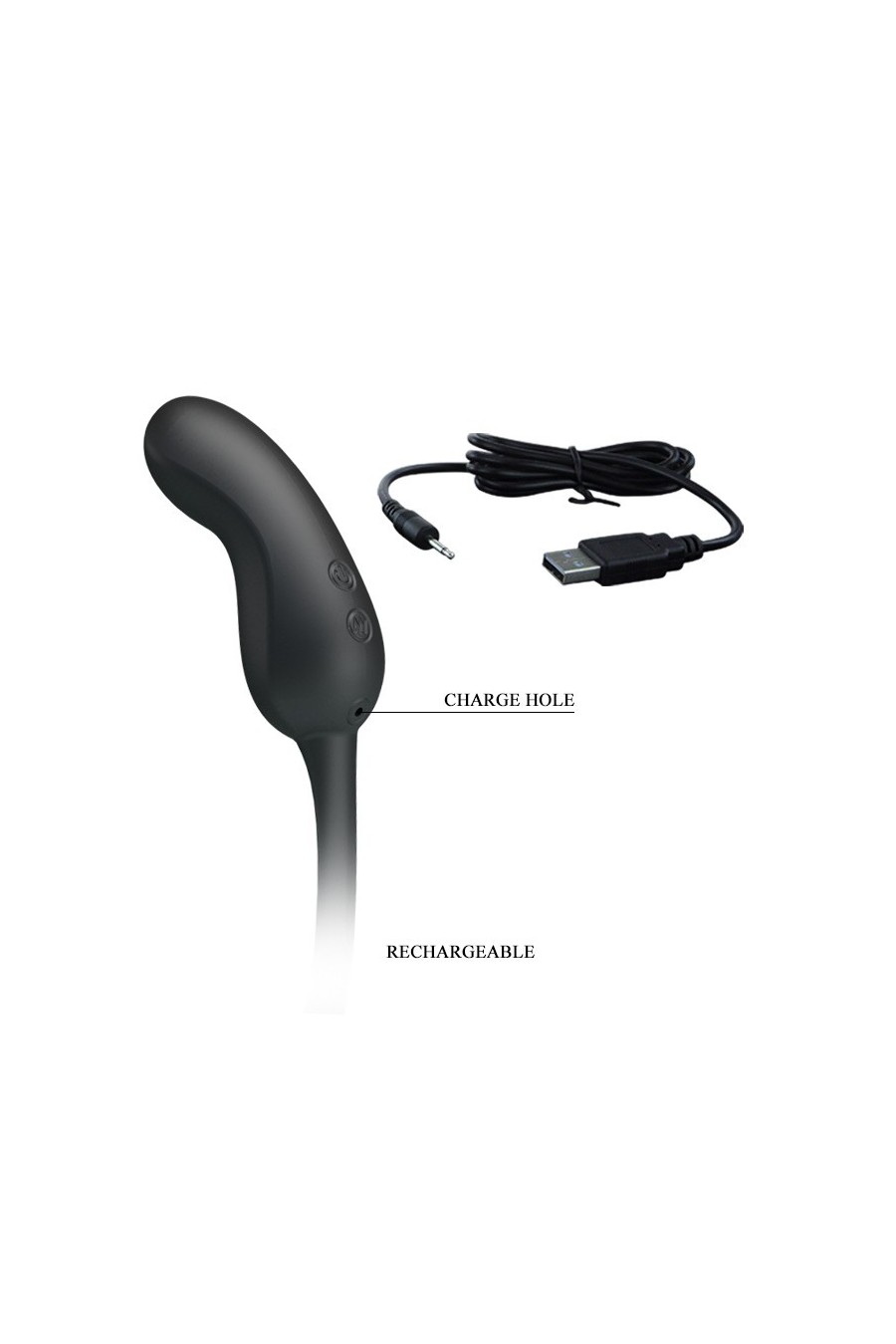 Funda Masculina con Vibrador Prostático Recargable - Pretty Love