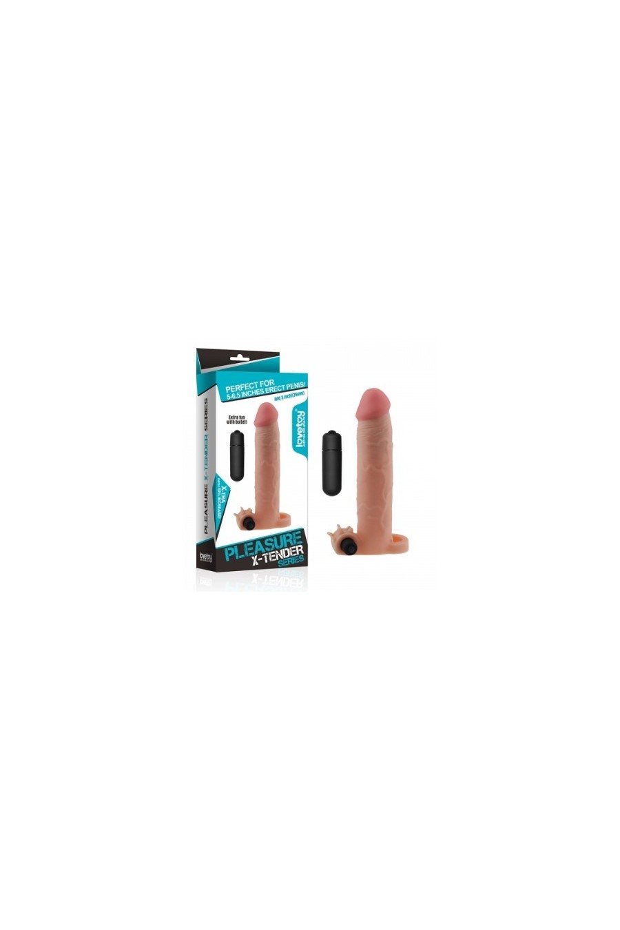 FUNDA EXTENSORA CON VIBRADOR PLEASURE X-TENDER