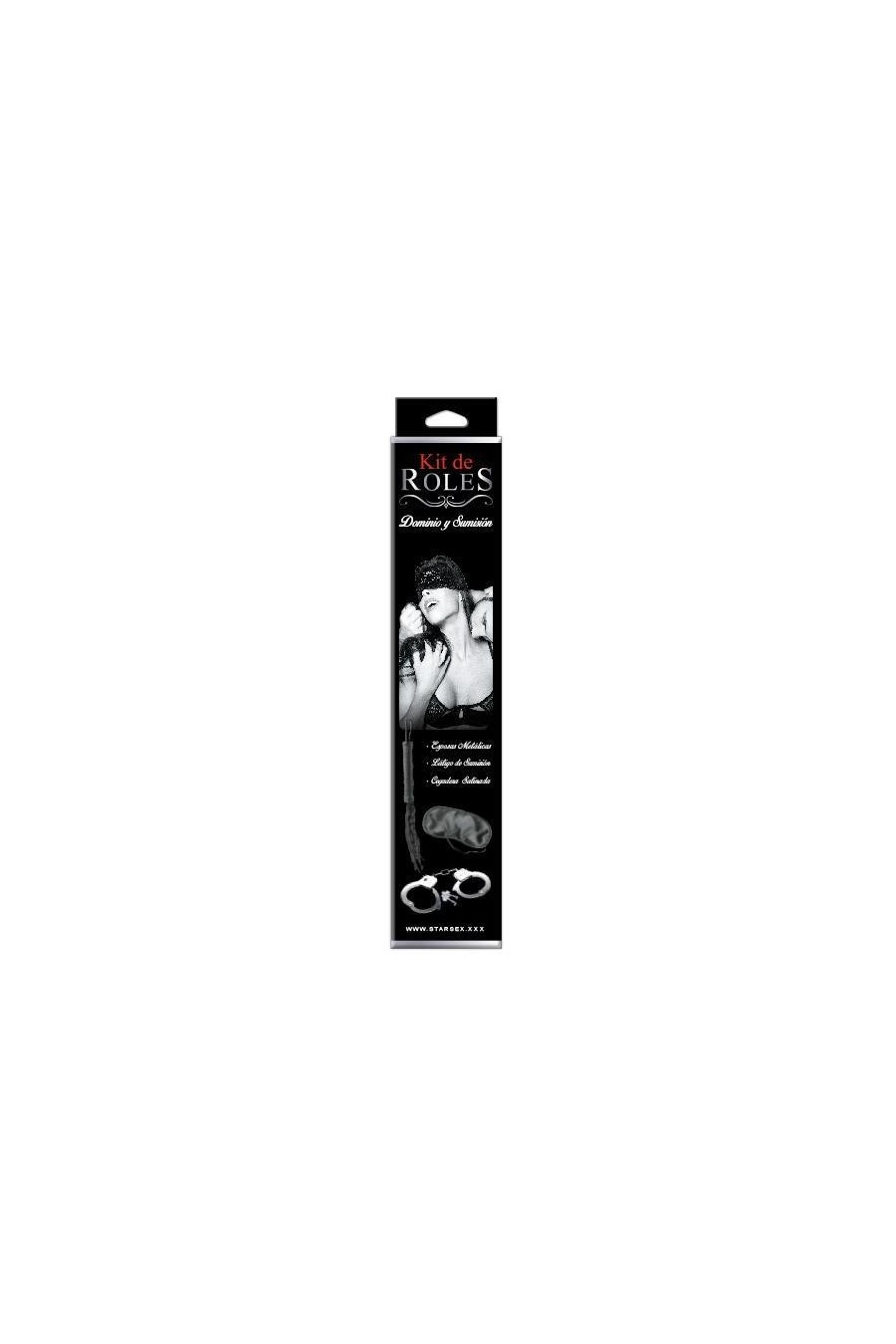 Kit de roles bdsm Esposa, Latigo, Ceguera