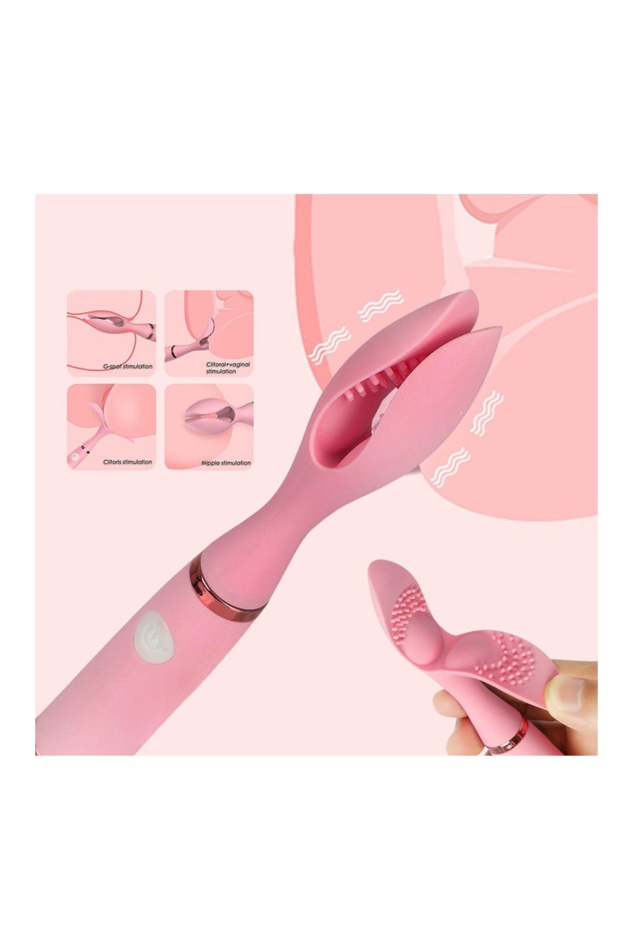 Pinza vibradora recargable - Destello De Amor