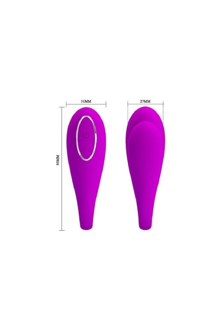Vibrador recargable tipo U control bluetooth - August