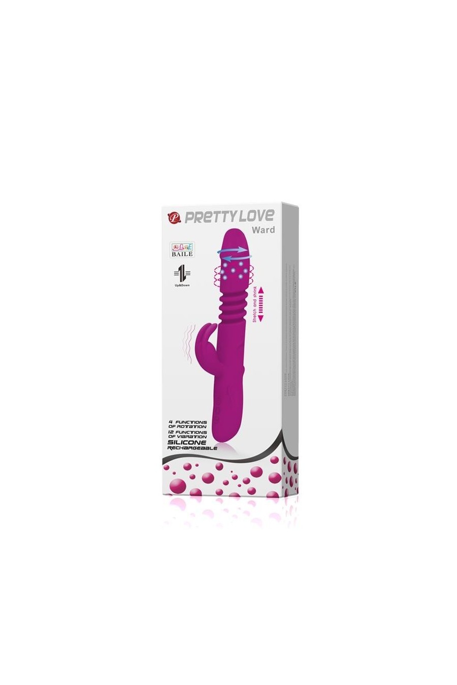 Vibrador Clitorial, Rotador y Penetrador - Ward