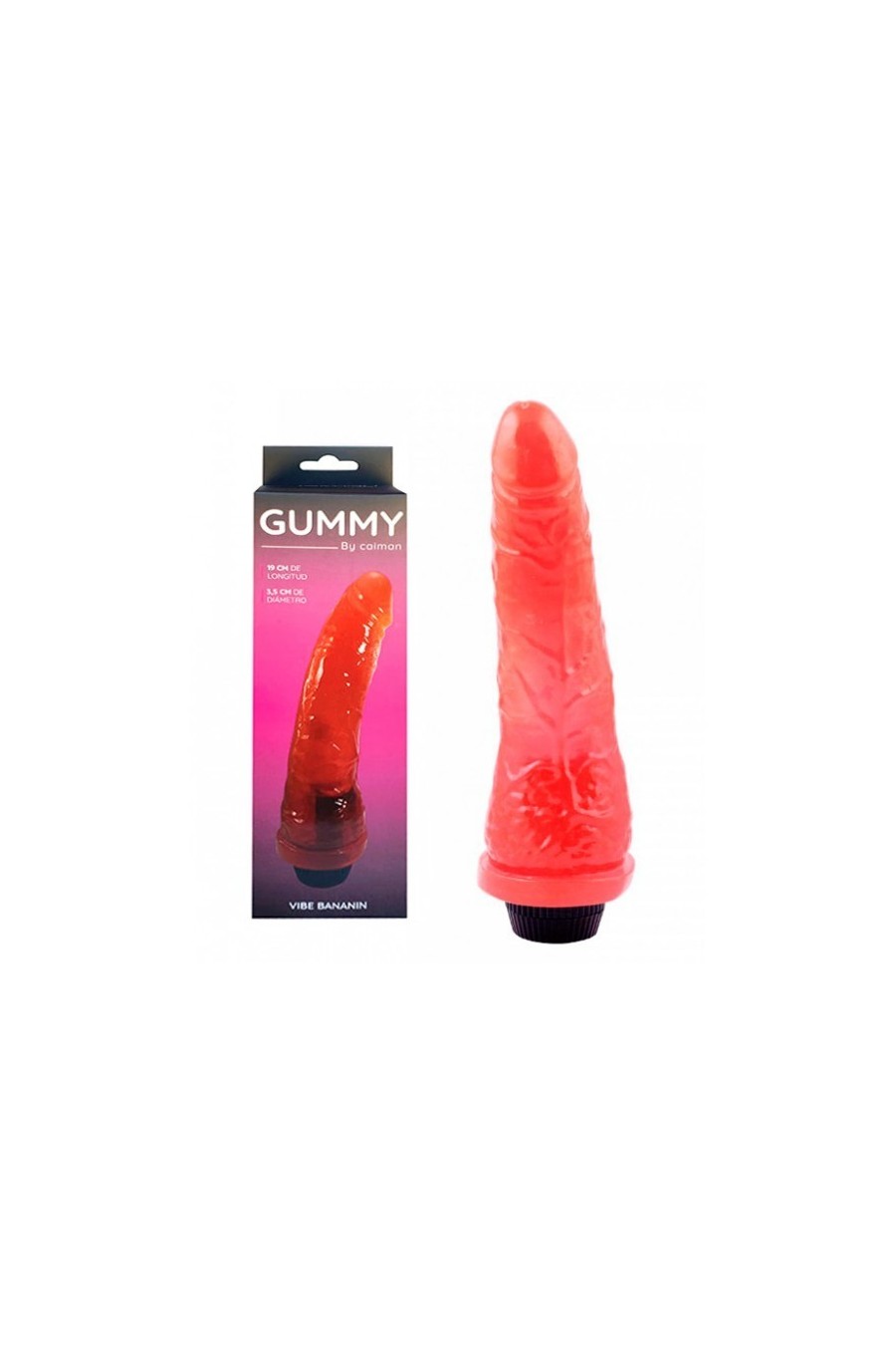 Vibrador 19 cms Caiman Gummy Vibe Bananin
