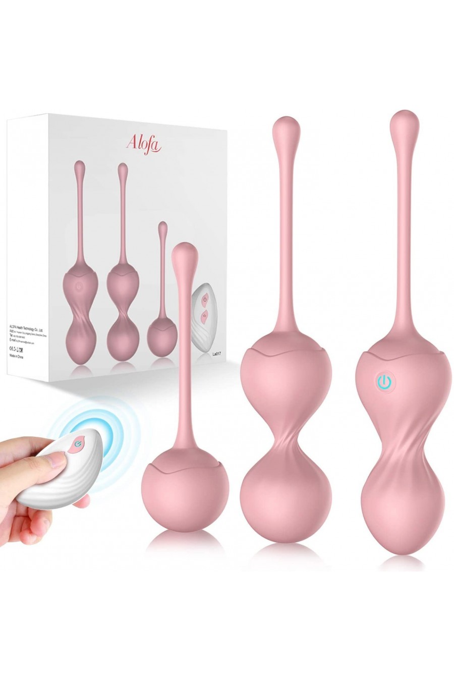 Kit Kegel con Bolas Chinas Vibradoras con Control Remoto