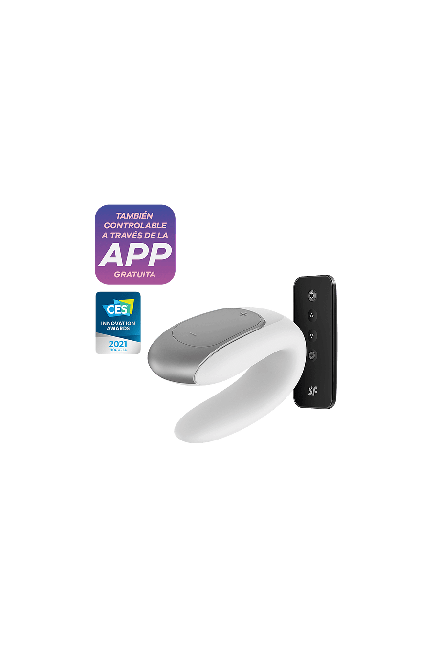 Vibrador Tipo U para Parejas Control Bluetooth APP - SatisfyerDouble Fun