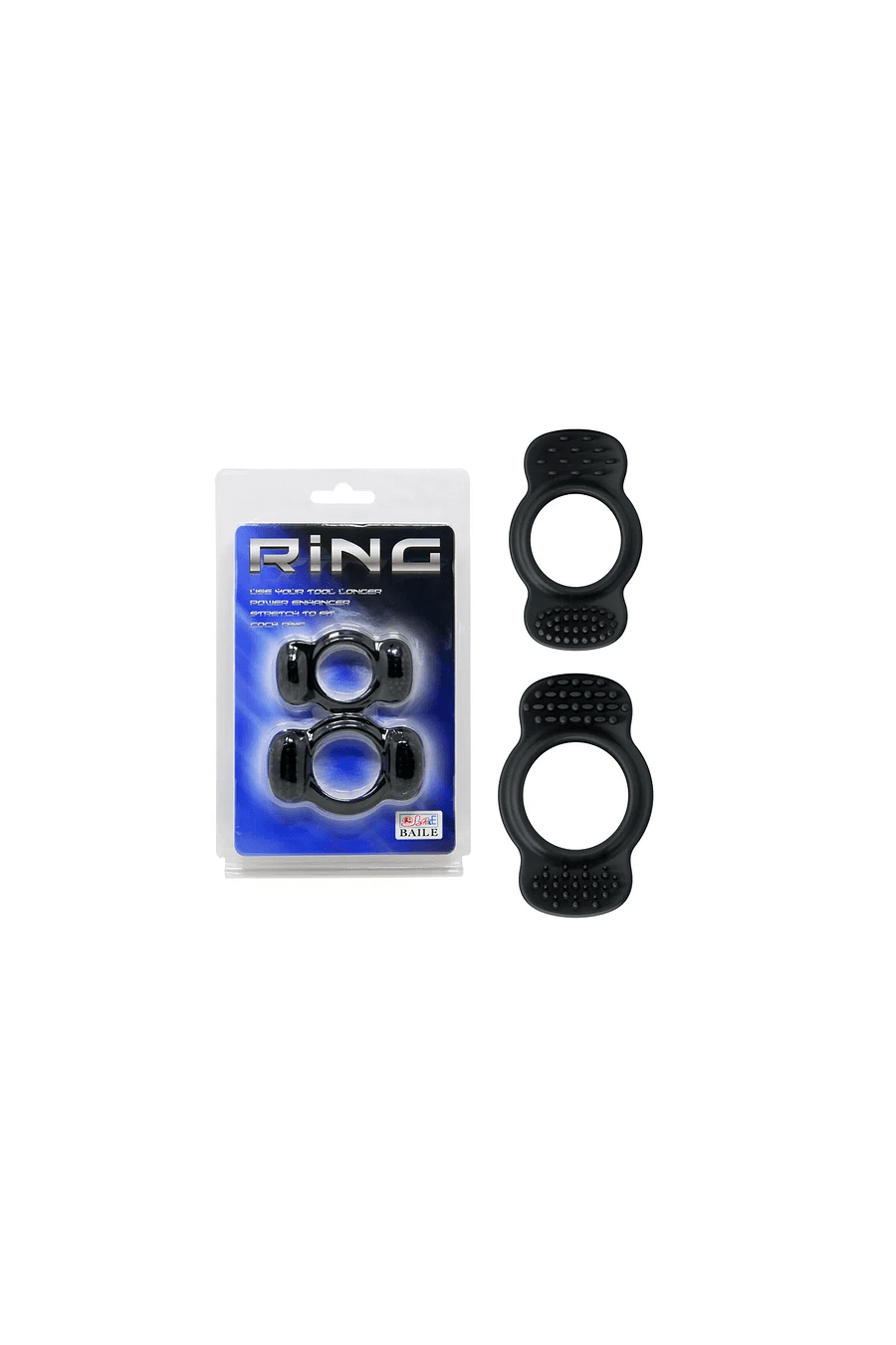 Anillo Ring Duo Negro