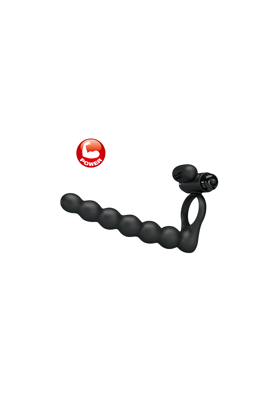 Anillo Vibrador con Vara para Doble Penetración - Hercules