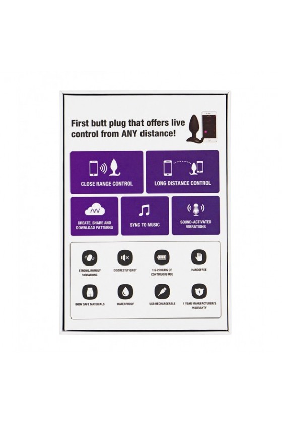 Plug Anal con vibrador - Hush APP Bluetooth Wifi