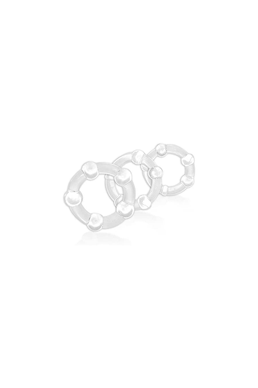 Set 3 Anillo Transparentes Stay Hard - Perlas