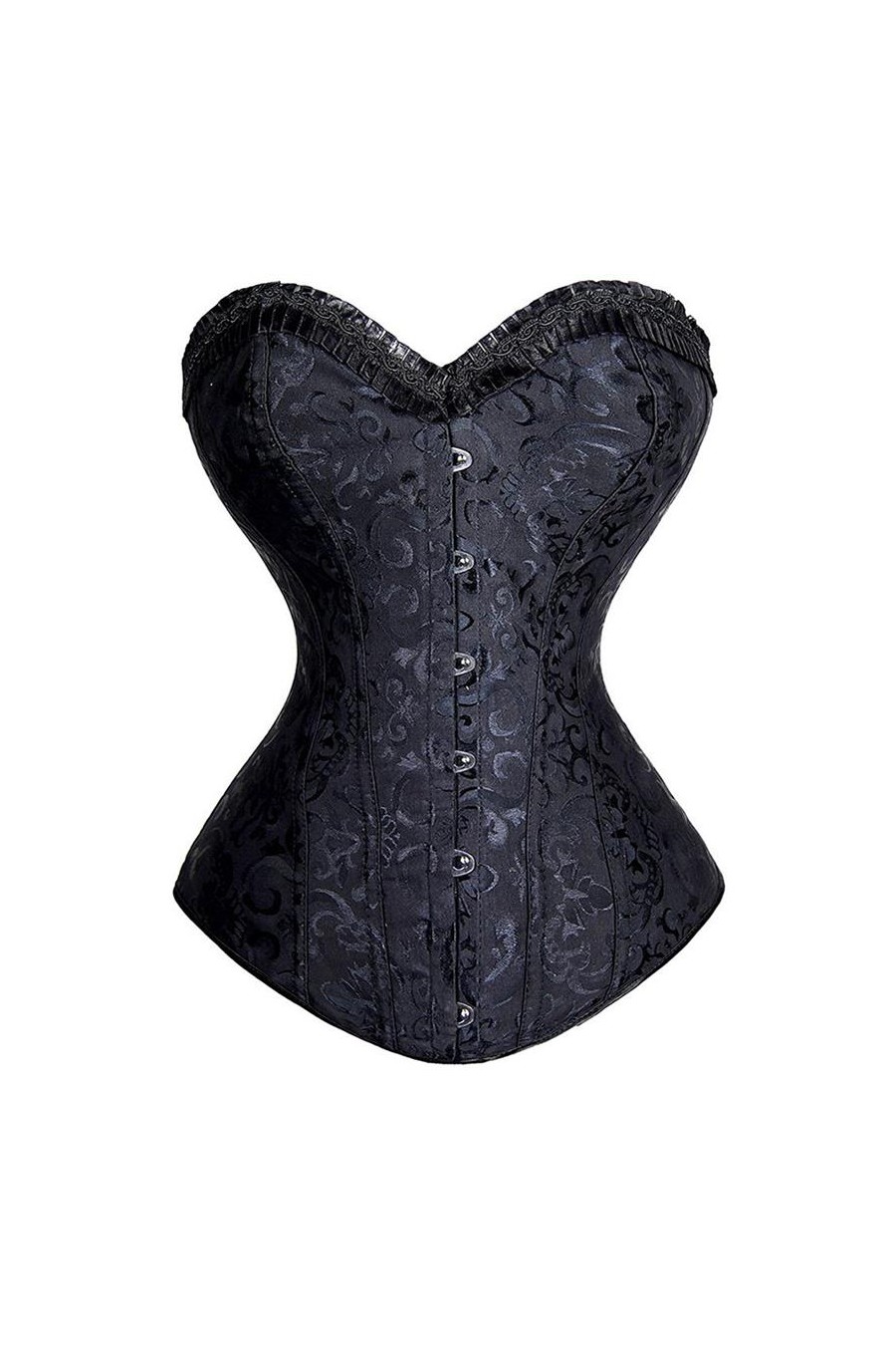 Corset Negro Grueso Ajustable