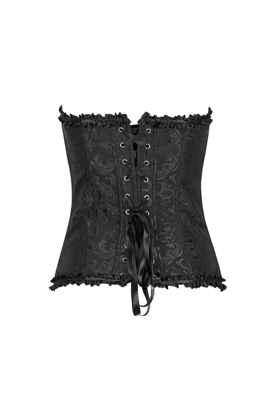 Corset Negro Grueso Ajustable
