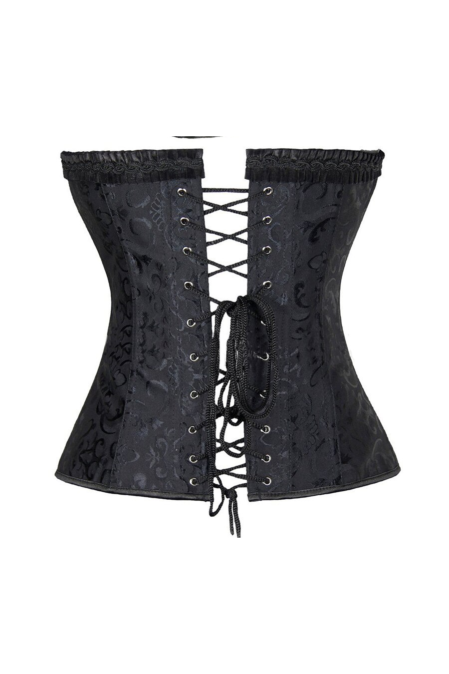 Corset Negro Grueso Ajustable