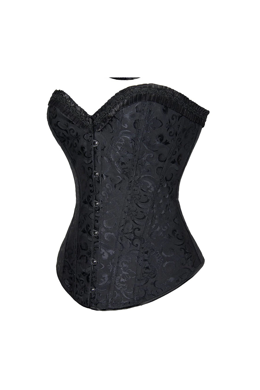 Corset Negro Grueso Ajustable