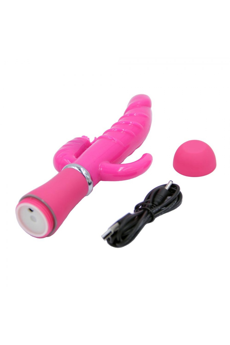 Vibrador Recargable Triple Estimulacion