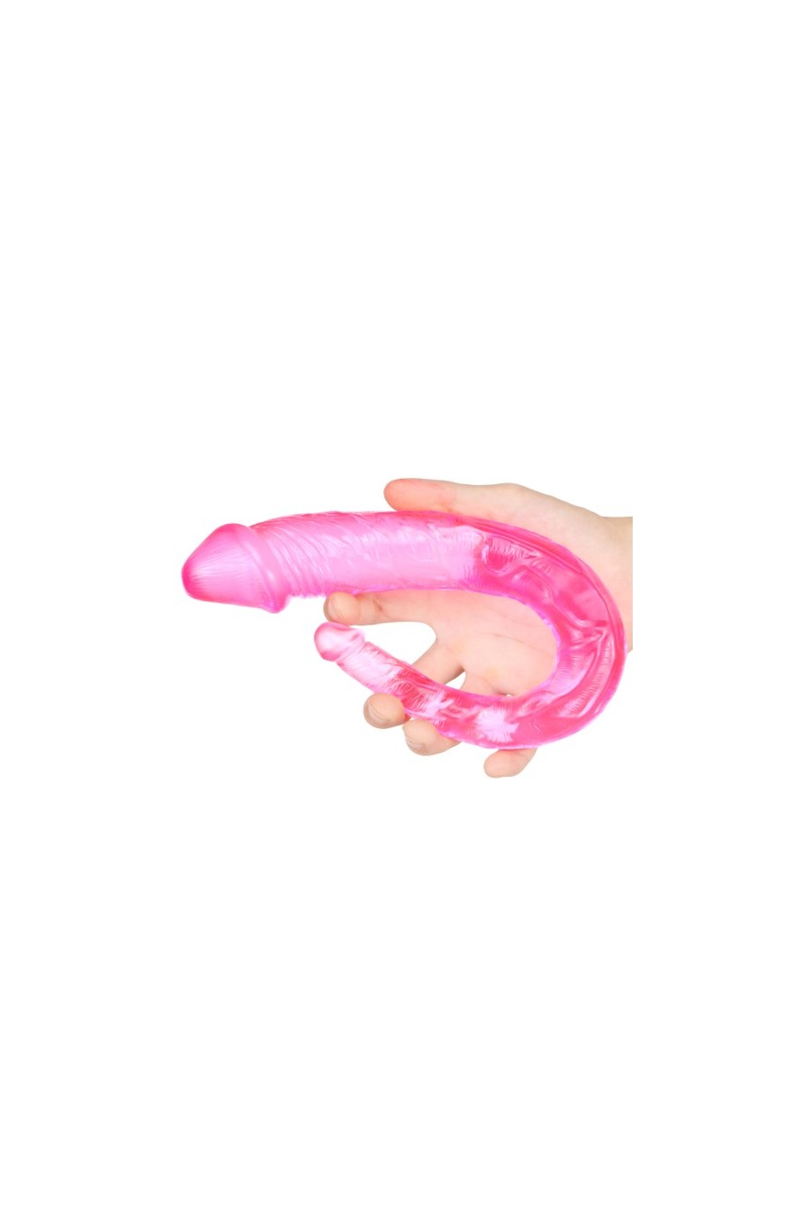 Consolador lesbico doble penetración - Renacuajo 36 cm