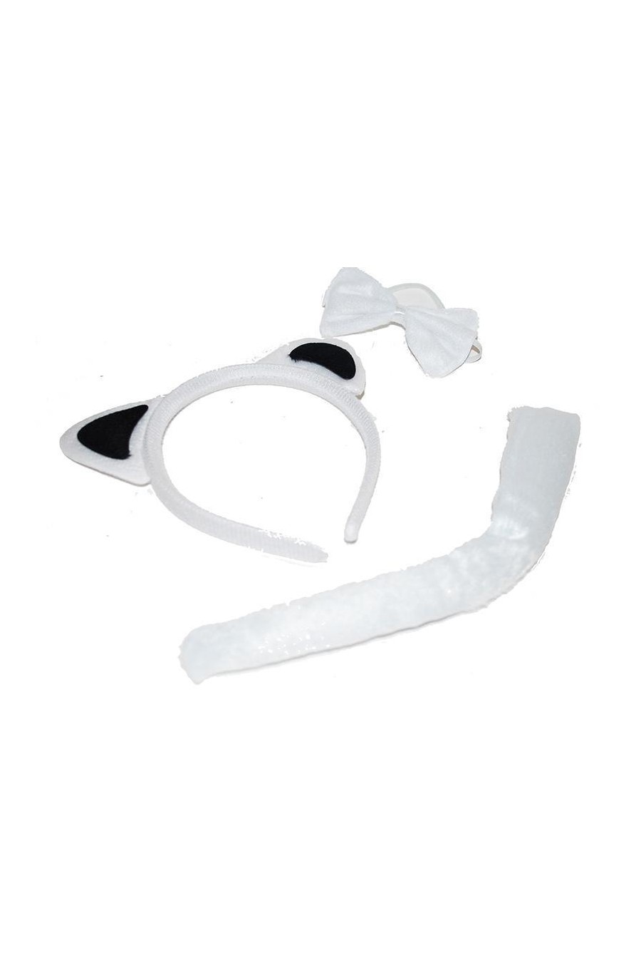 Set Animal 3 Piezas Gato Blanco