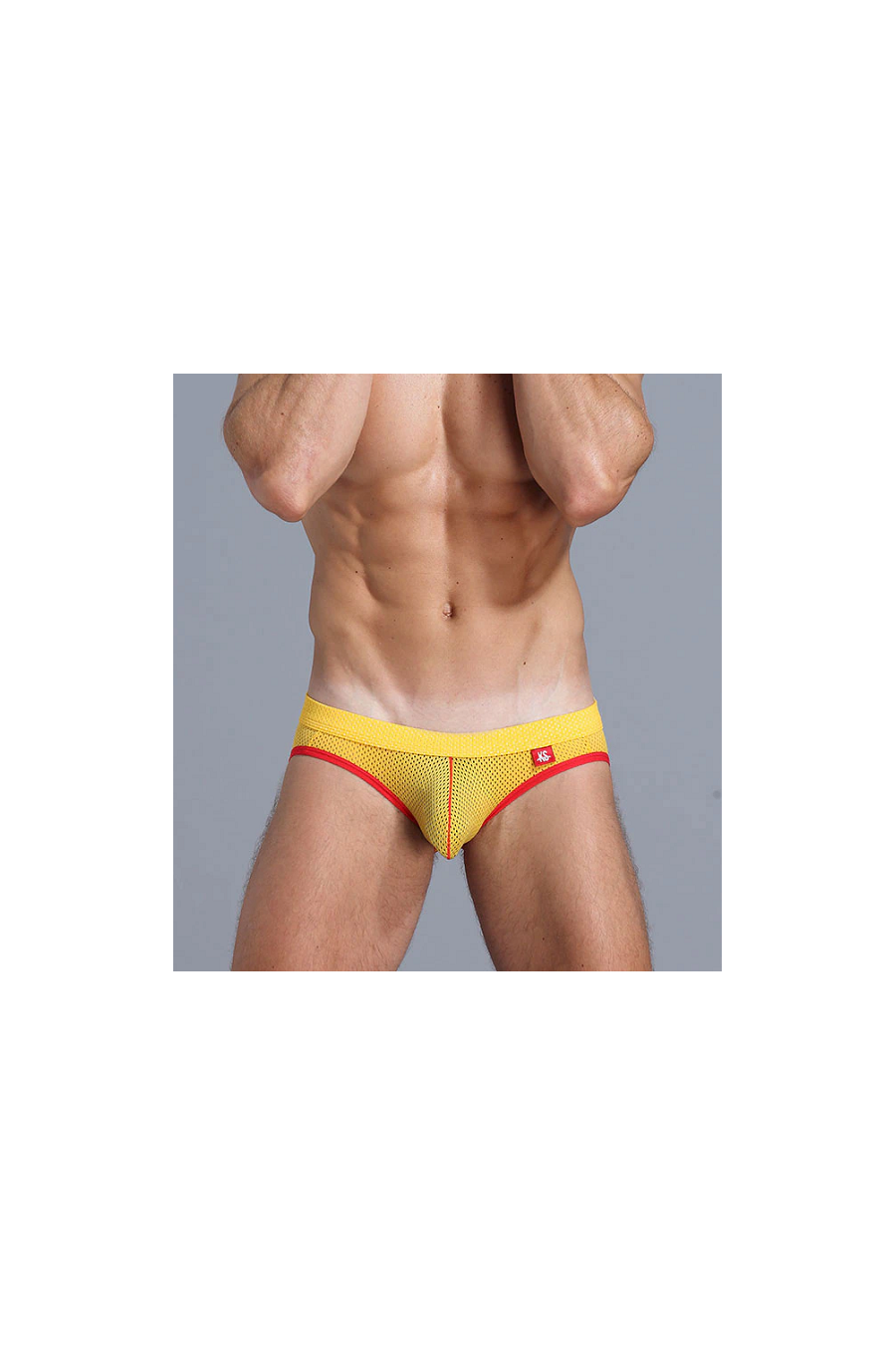 Jockstrap Wangjiang - Amarillo con rojo