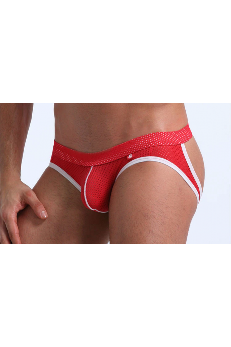 Jockstrap KS Rojo con Blanco