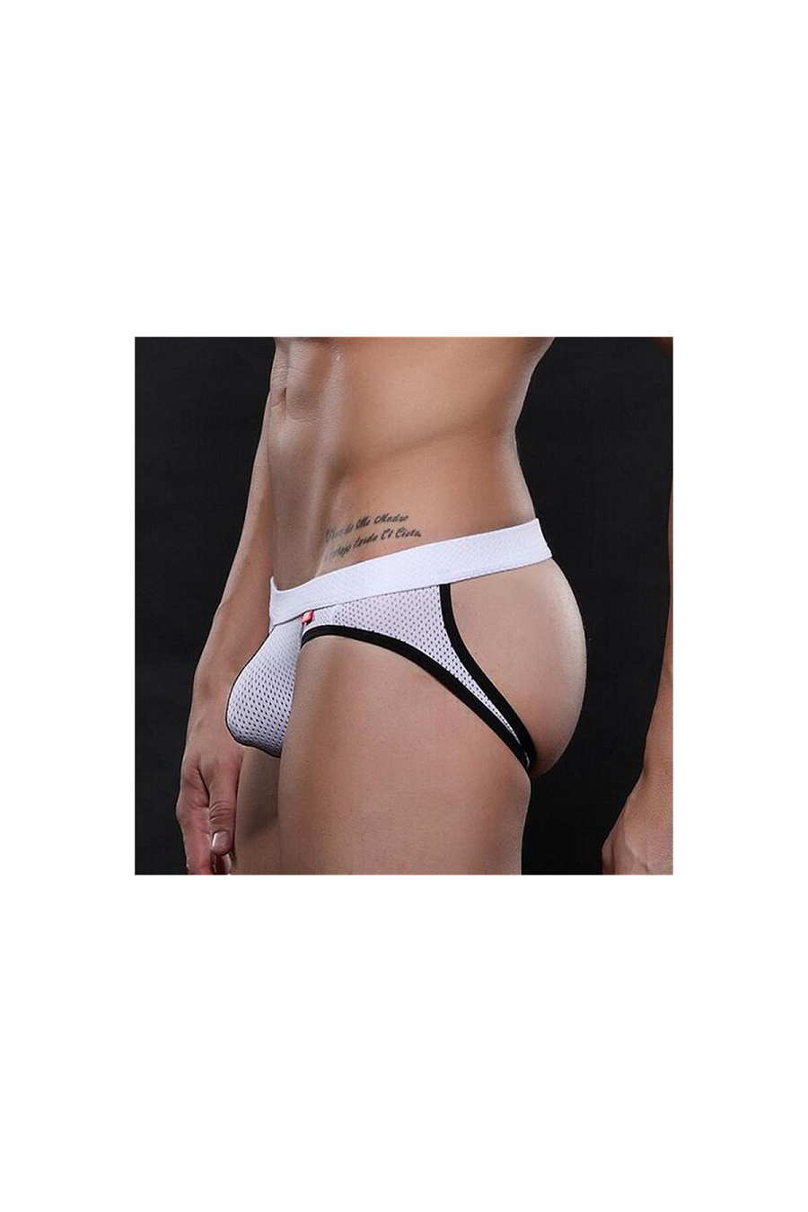 Jockstrap Wangjiang - Blanco con Negro