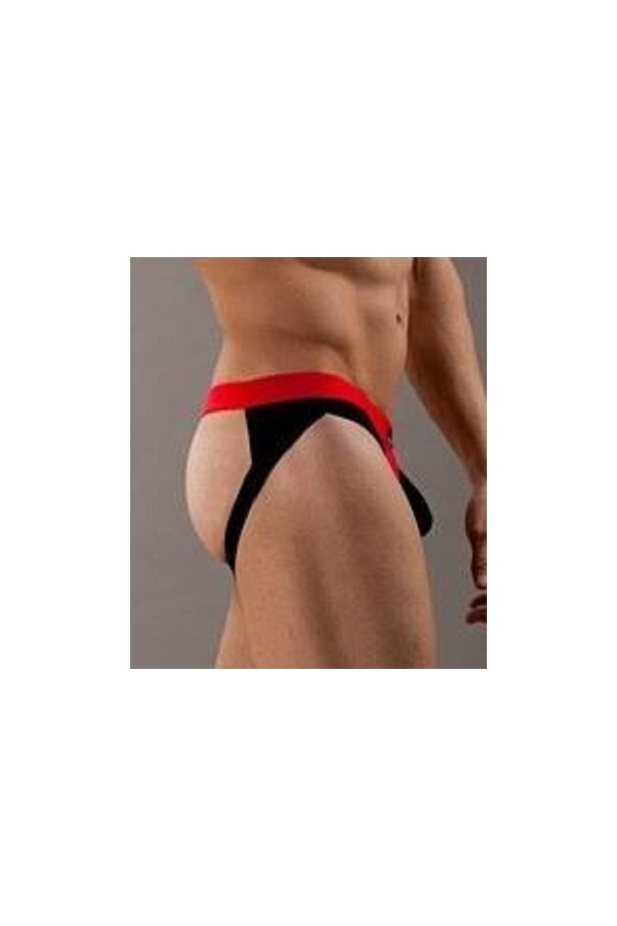 Jockstrap Starsex Negro  con Rojo