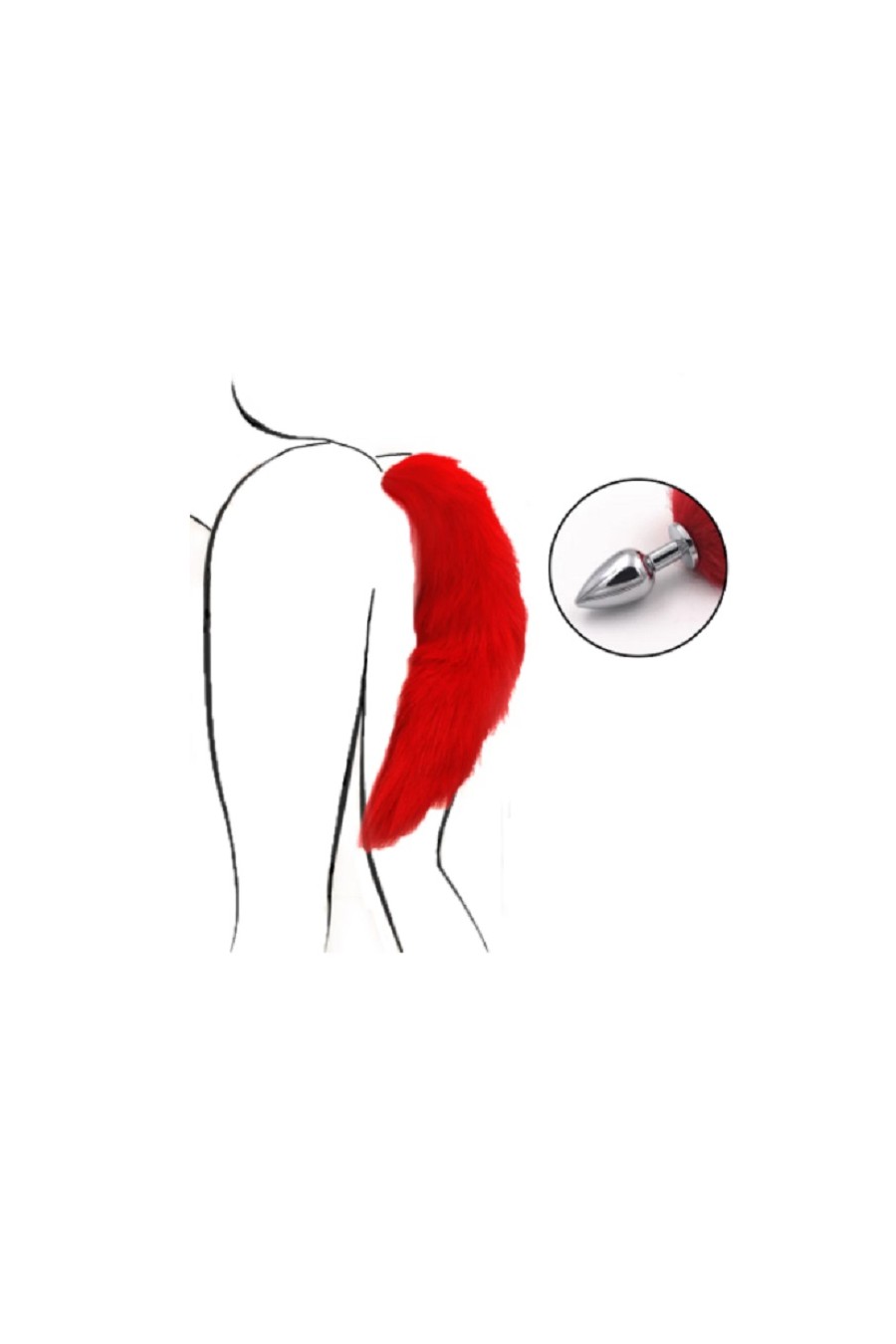 Plug Anal Talla M  con Cola