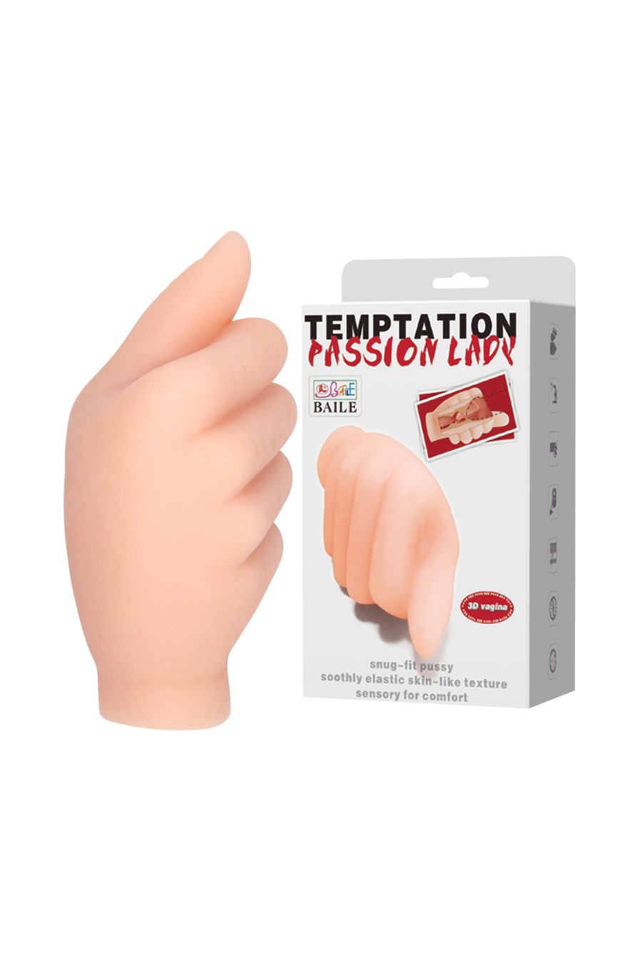 Masturbador Forma de Mano Texturizado