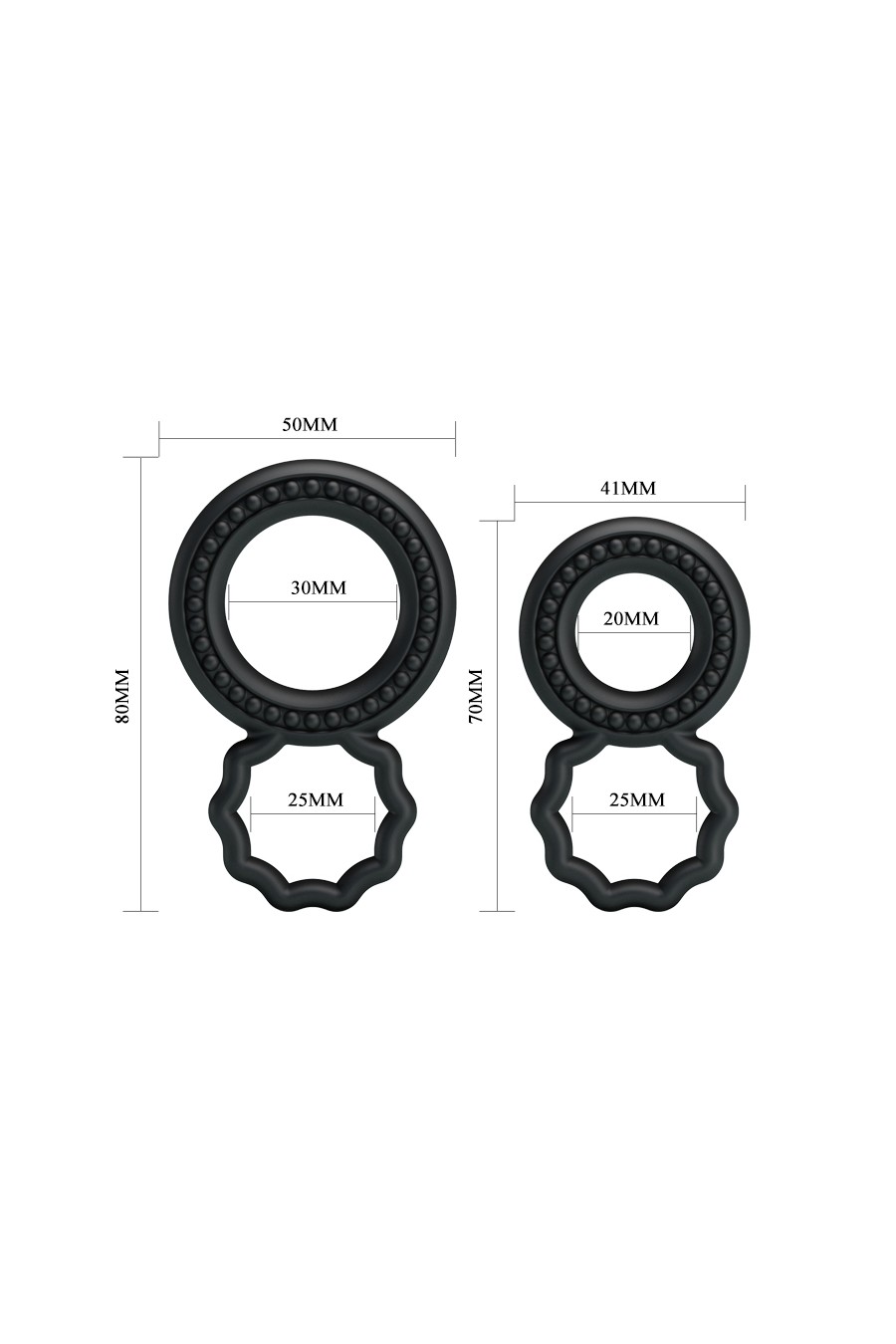Pack Anillos dobles Cock Ring Baile