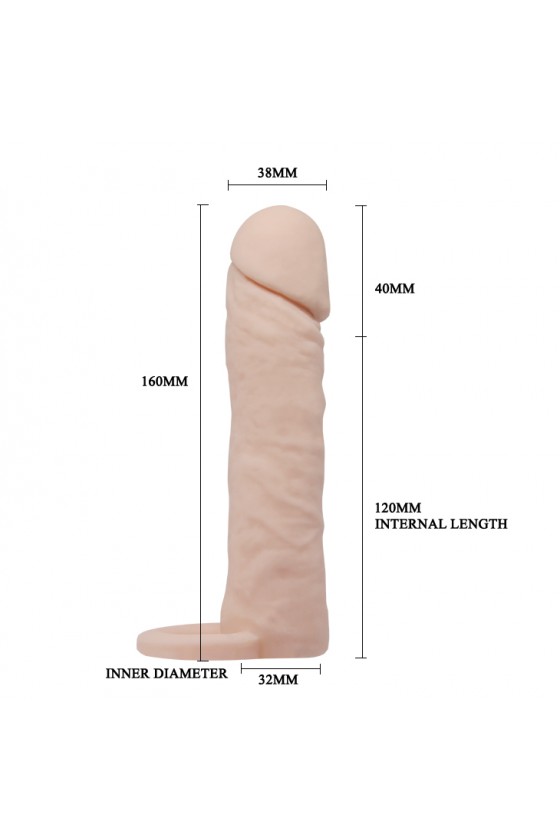 Funda Extensora de Pene 4cms Baile Penis Sleeve 6.2"