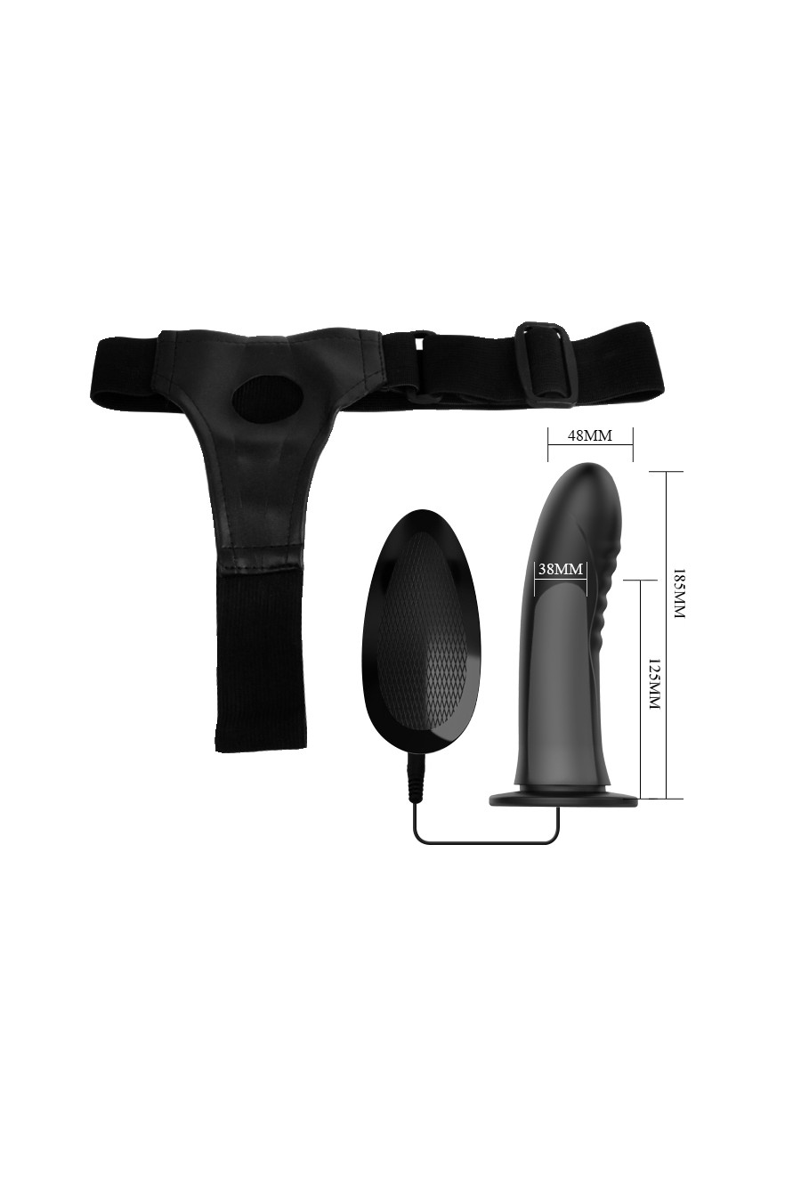 Arnes con Protesis Hueca y Vibrador - Myron Prettylove