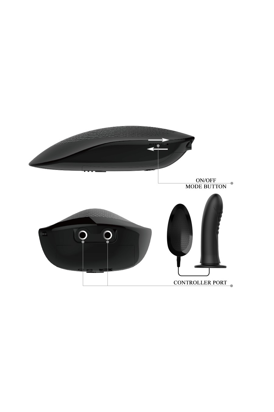 Arnes con Protesis Hueca y Vibrador - Myron Prettylove