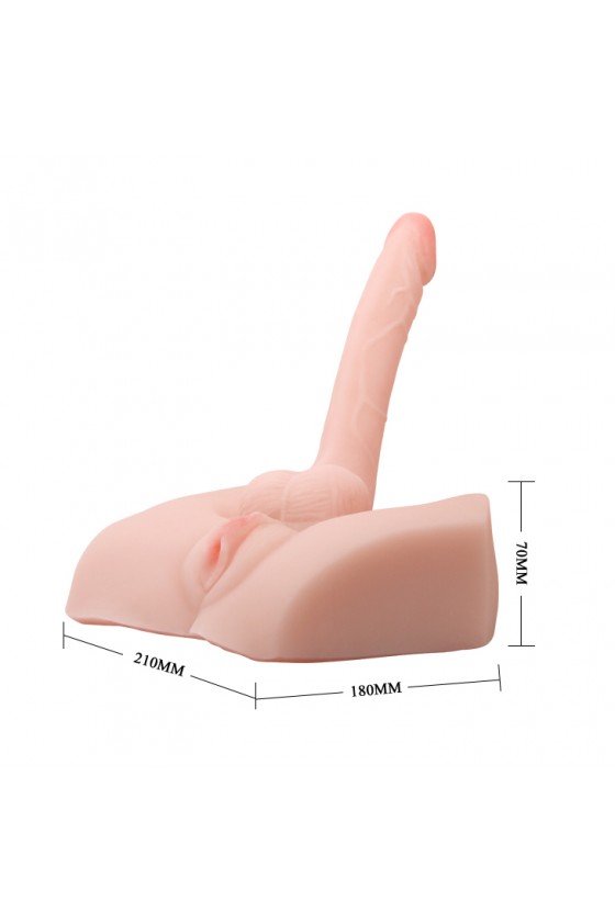 Masturbador vibrador rotador Hermafrodita - Male Cock