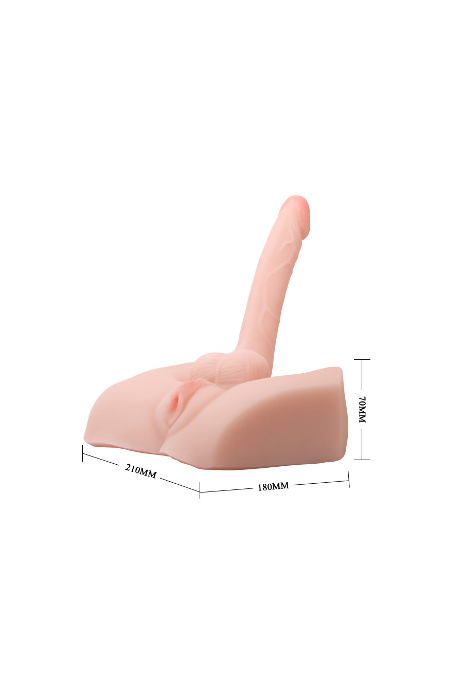 Masturbador vibrador rotador Hermafrodita - Male Cock