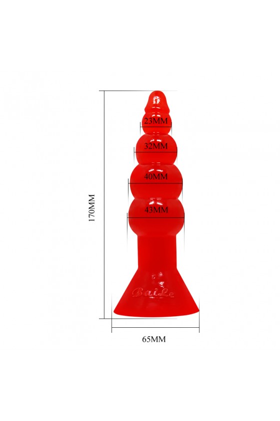 Plug Anal Rebordeado Gradual - Rosado