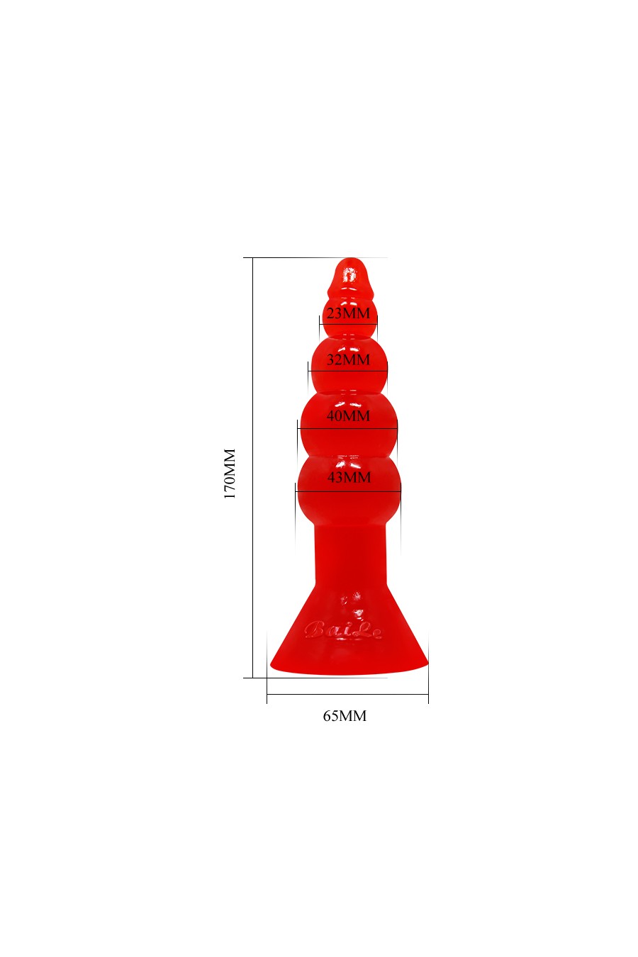 Plug Anal Rebordeado Gradual - Rosado
