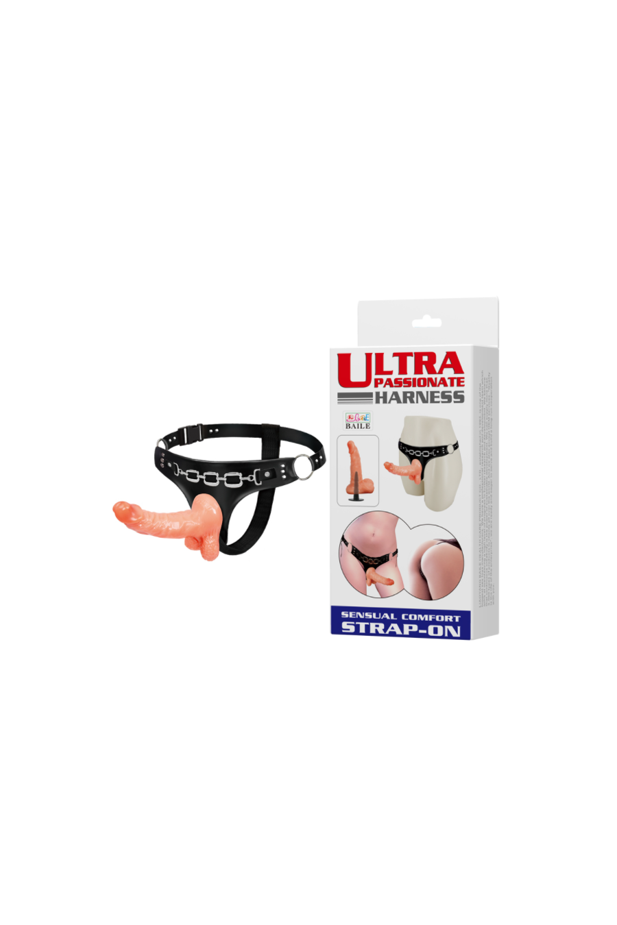 Arnes con consolador macizo Baile - Sensual comfort