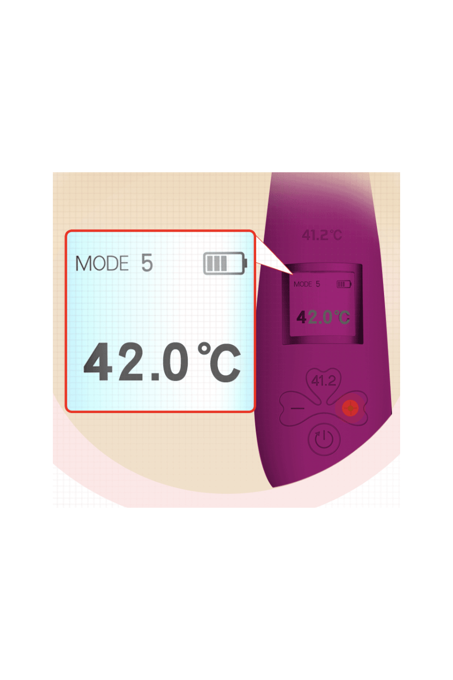 Vibrador LILO Pantalla LED y Calefacción