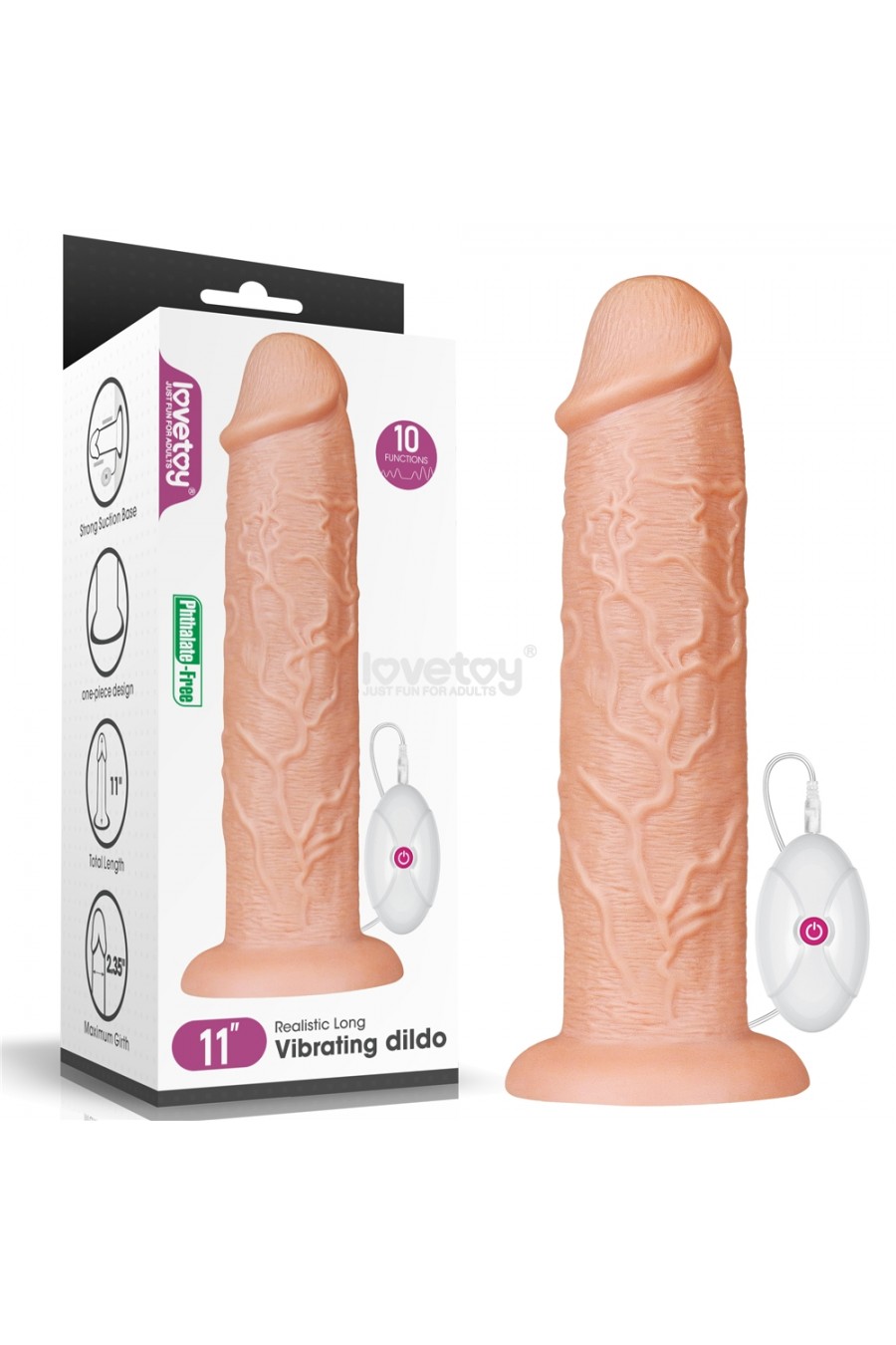 Vibrador Realistic long - Lovetoy - 11"