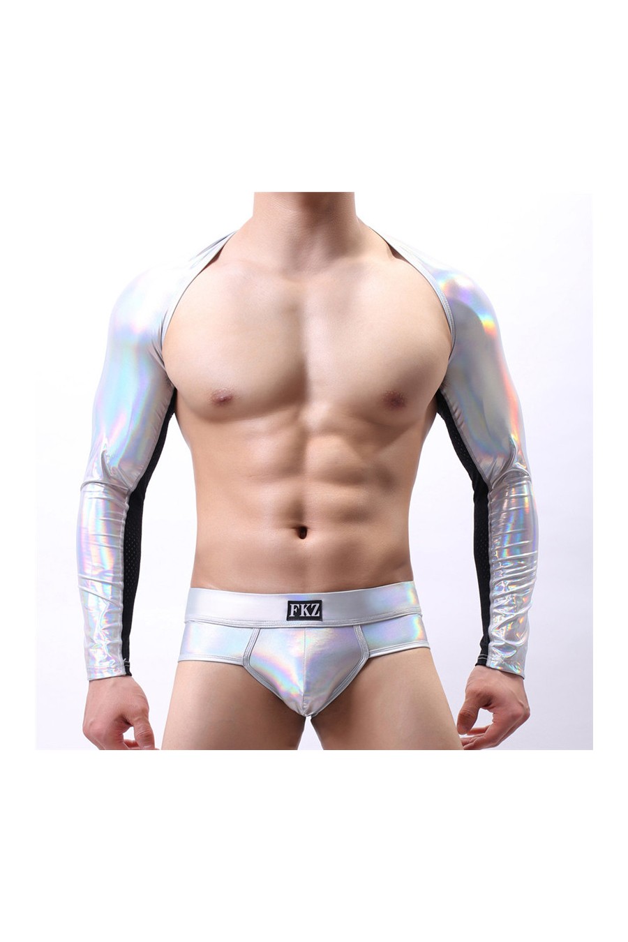 Mangas Tops Masculino Brillante Colores