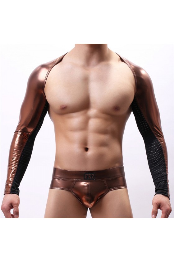 Mangas Tops Masculino Brillante Colores