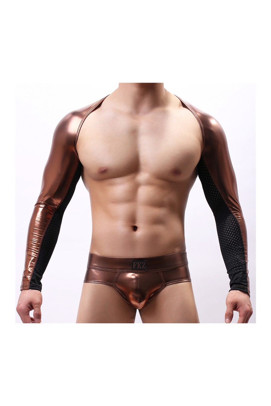 Mangas Tops Masculino Brillante Colores