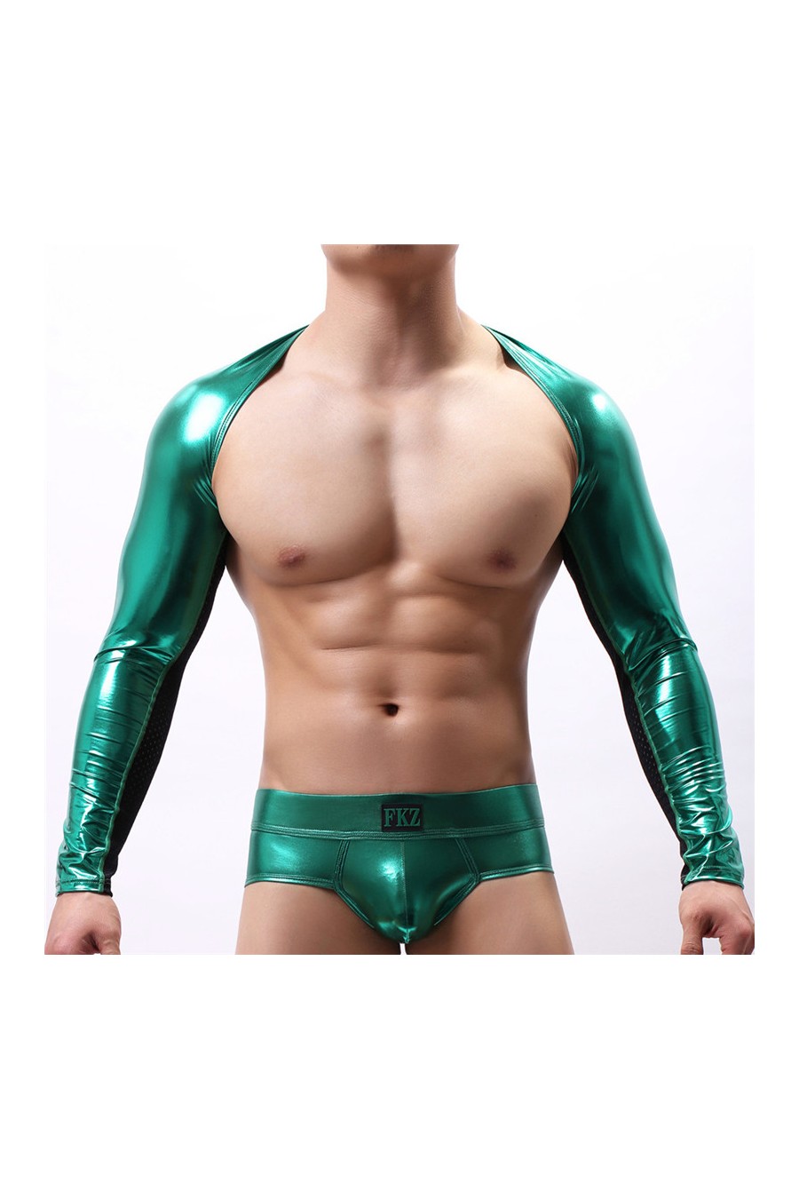 Mangas Tops Masculino Brillante Colores