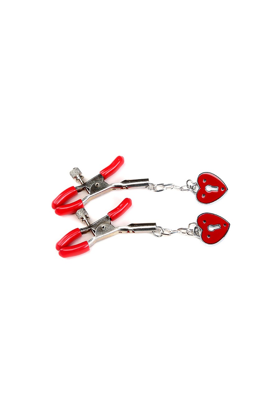 Pinzas de Pezones con colgante de Corazon